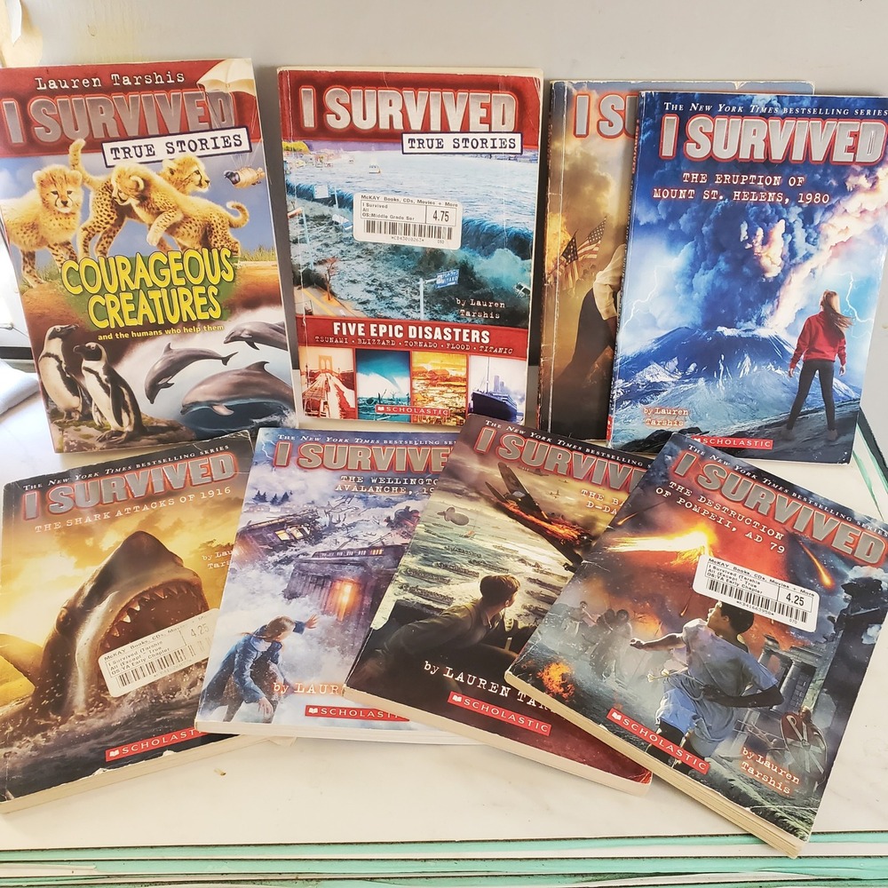 I Survived Book Lot Lauren Tarshis Scholastic Paperback 8 Books True Stories